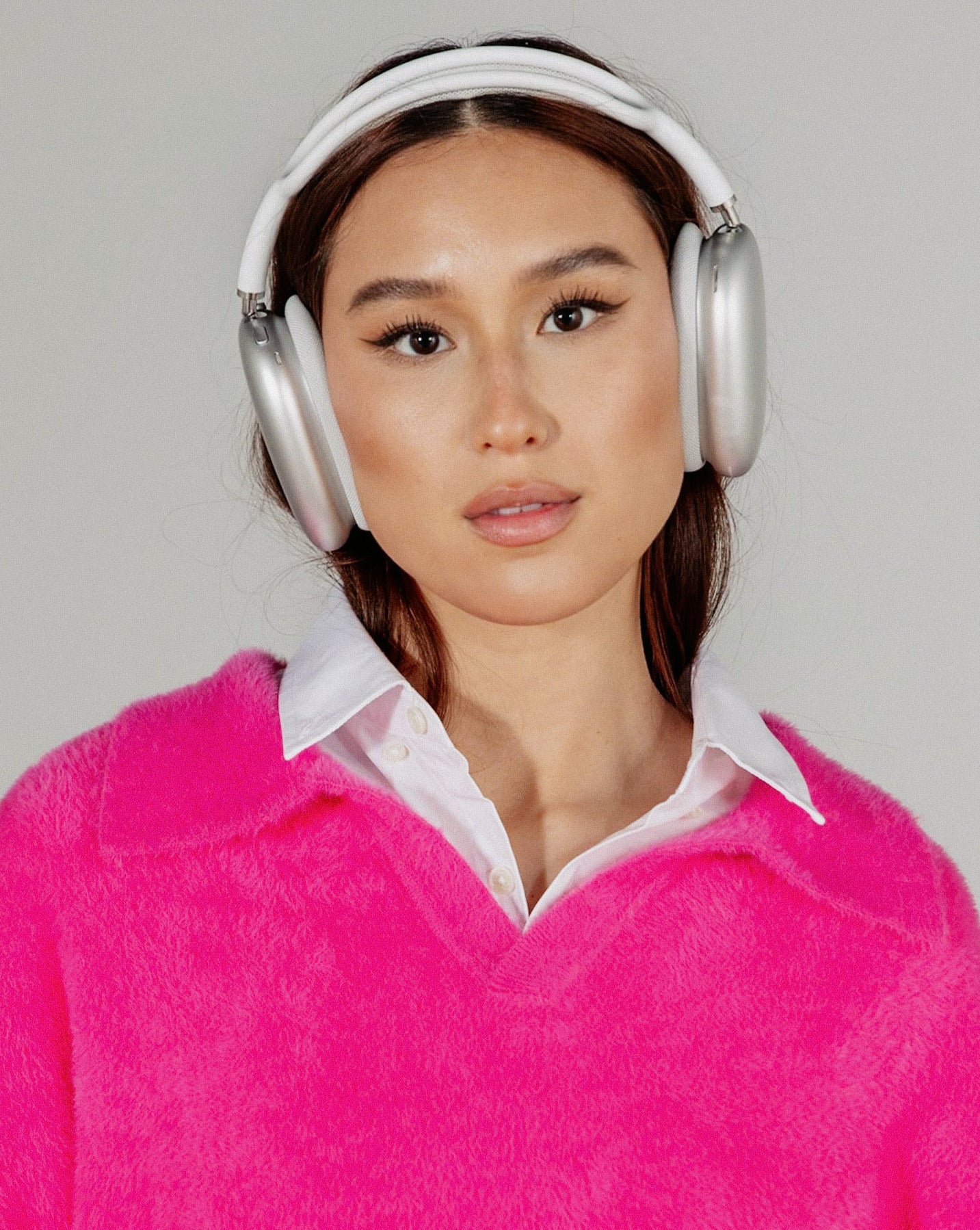 "FUCHSIA" COLLARED KNIT SWEATER - Image 3