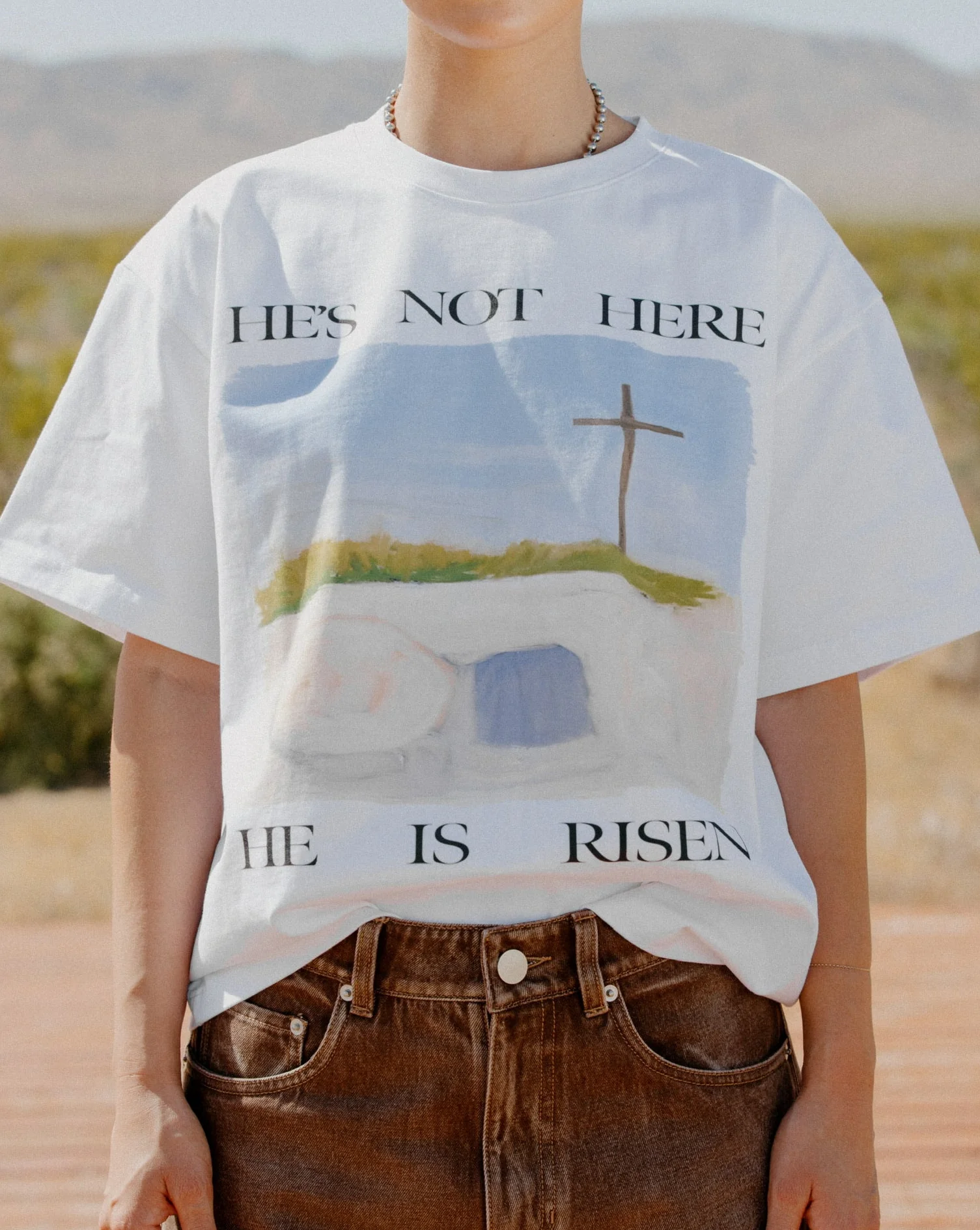 "HE'S NOT HERE" TEE - Image 3
