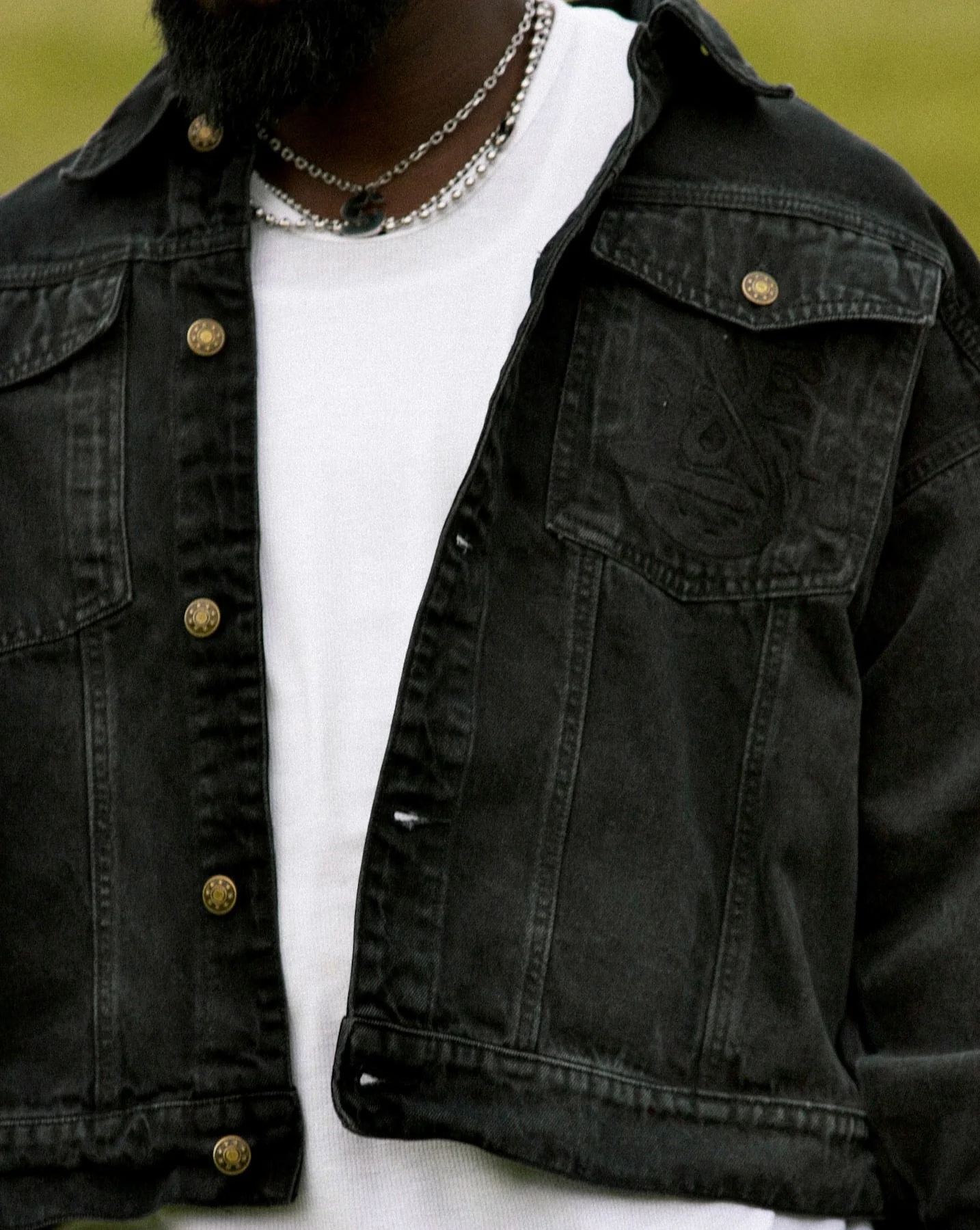 "LOGO" JEAN JACKET - Image 3